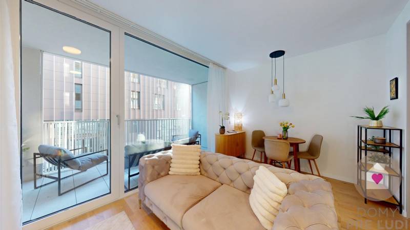 -Prenájom moderného, veľkého 1 bytu s priestrannou lodžiou v exluzívnom projekte Vydrica v Starom meste pod Hradným kopcom