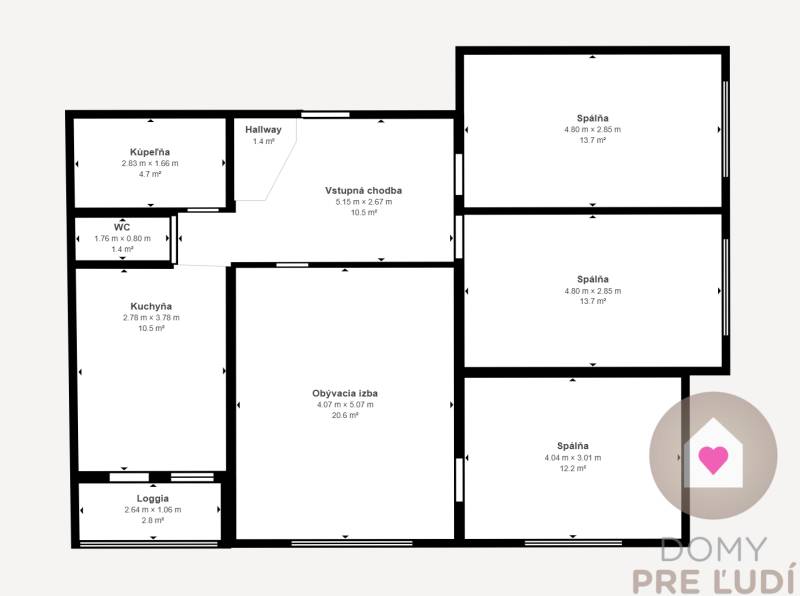 Petr alka - 4 izbov byt na predaj vabins - Floor 1.jpg