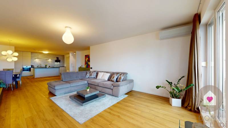 Predaj veľkometrážneho moderného bytu s terasou a parkingom v uzavretom komplexe na Tupého ul. pri Kolibe