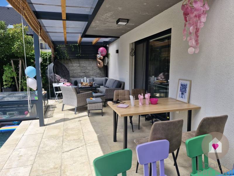 BA/VRAKUŃA-Prenájom zariadeného 5i domu s 2garážou, bazénom a záhradou