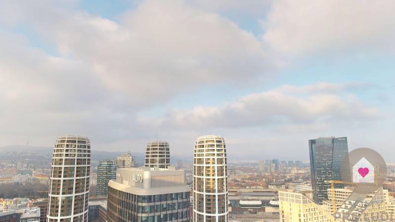 PANORAMA CITY-Prenájom zariadeného 1i bytu s lodžiou a klimatizáciou - 27.poschodie