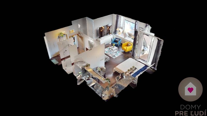 PANORAMA CITY-Prenájom zariadeného 1i bytu s lodžiou a klimatizáciou - 27.poschodie