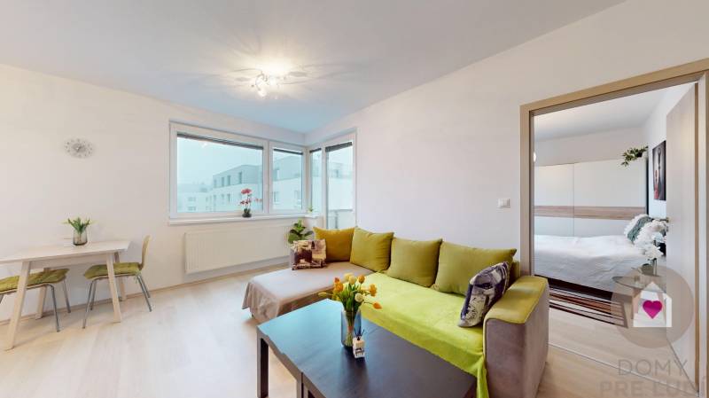 Prenájom zariadeného 2i bytu s balkónom, pivnicou a parkingom v garáži _novostavba Tammi_Dúbravka