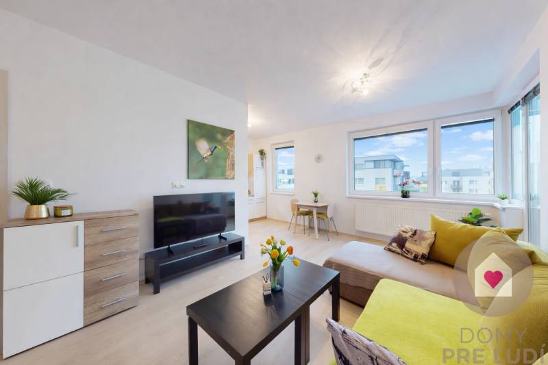 Prenájom zariadeného 2i bytu s balkónom, pivnicou a parkingom v garáži _novostavba Tammi_Dúbravka