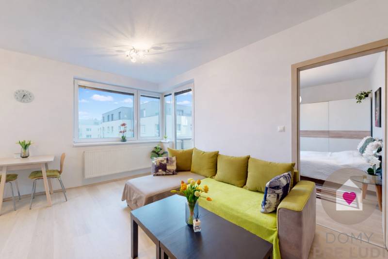 Prenájom zariadeného 2i bytu s balkónom, pivnicou a parkingom v garáži _novostavba Tammi_Dúbravka