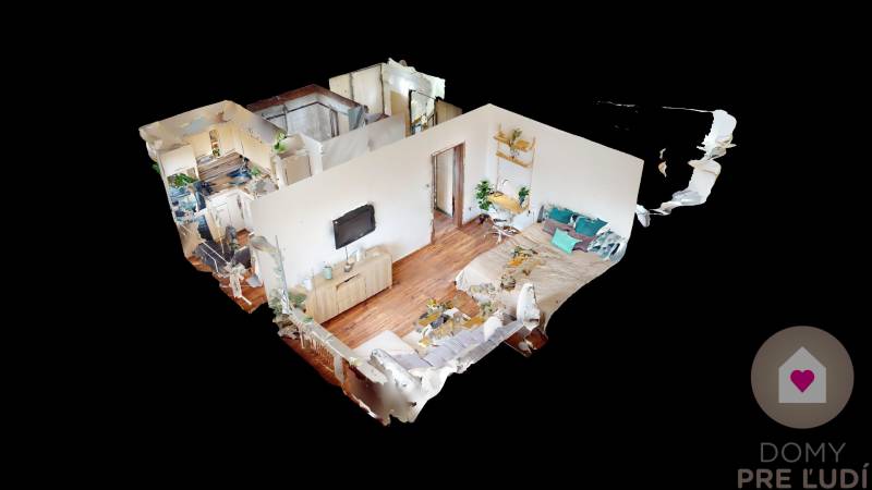 Prenájom kompletne zariadeného 1 bytu s oddelenou kuchyňou a pivnicov na Saratovskej ul. v Dúbravke