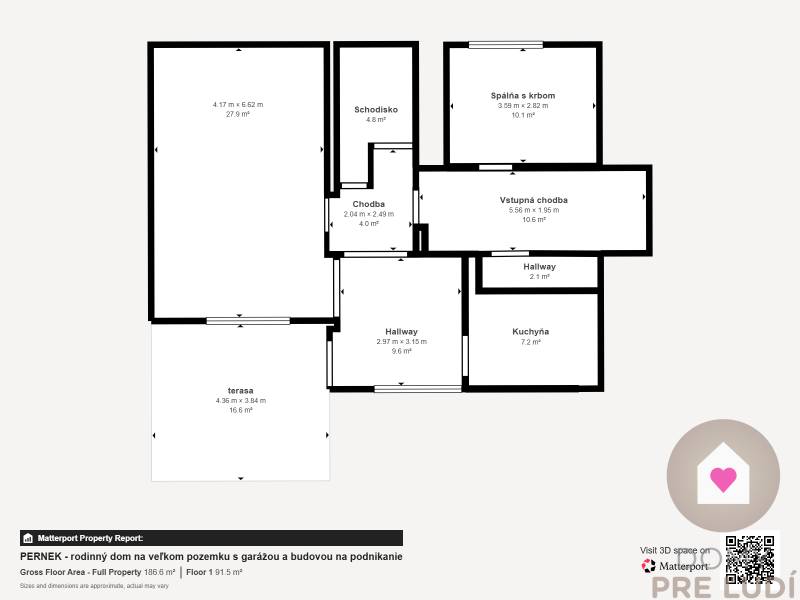 PERNEK - Rodinny dom na peknom pozemku s garážou a budovou na podnikanie
