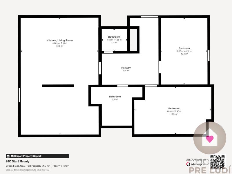 Prenájom moderného a priestranného 3 izbového bytu so slnečnou terasou, balkónom, vlastným garážovým státím a murovanou pivnicou pri OC Cubicon v Mlynskej doline