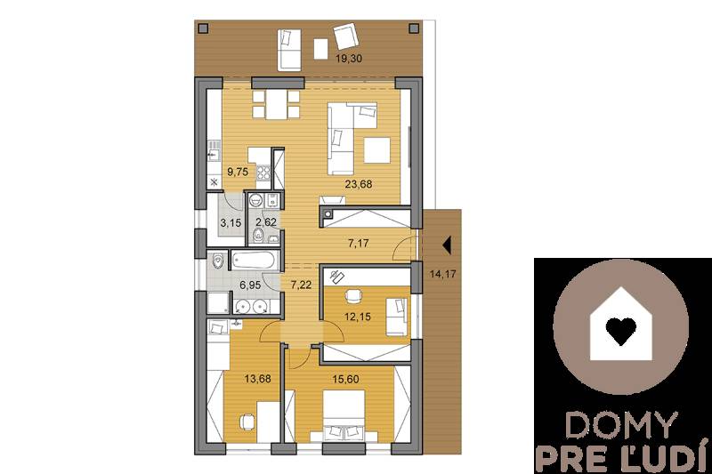 RD 4 izbový, Karasova, Senec