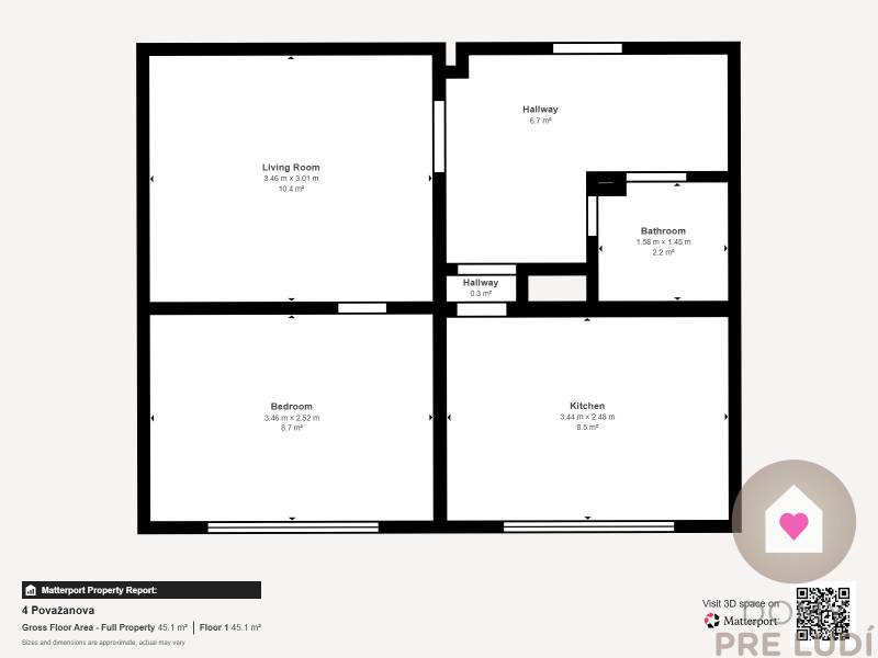 Predaj prerobeného a zariadeného 1,5 bytu s oddelenou spálňou a kuchyňou v kľudnej časti Dúbravky_Považanová ul.